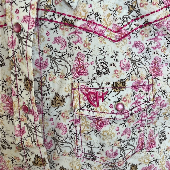 Cowgirl Hardware Girls Pearl Snap Western Shirt - Picture 2 of 4